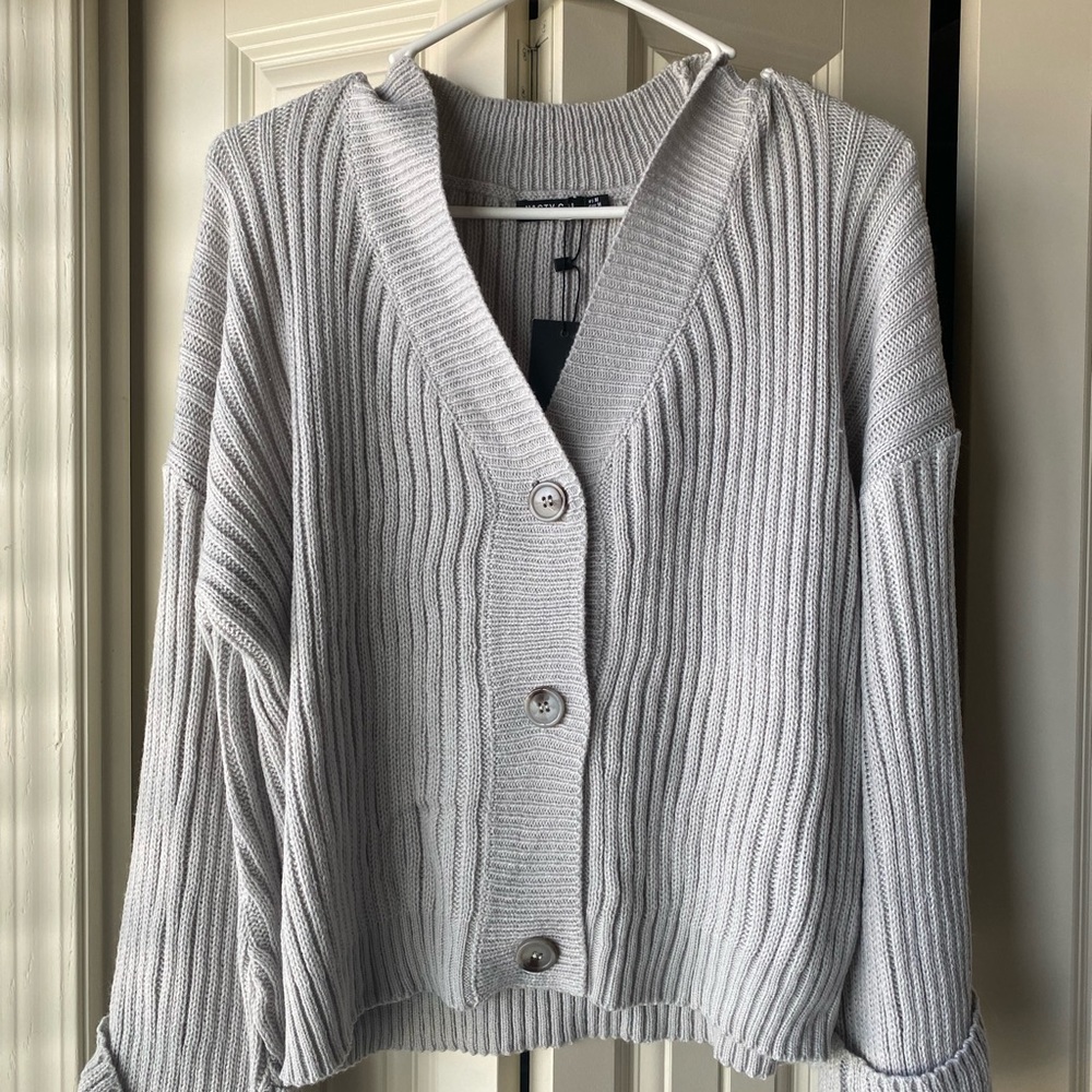 Grey knit loungewear set
